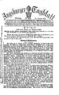 Augsburger Tagblatt Montag 25. Januar 1869