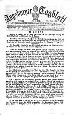 Augsburger Tagblatt Freitag 20. Mai 1870