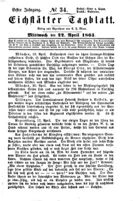 Eichstätter Tagblatt Mittwoch 22. April 1863
