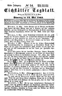 Eichstätter Tagblatt Dienstag 12. Mai 1863