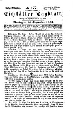 Eichstätter Tagblatt Montag 14. September 1863