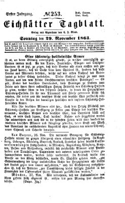Eichstätter Tagblatt Sonntag 29. November 1863
