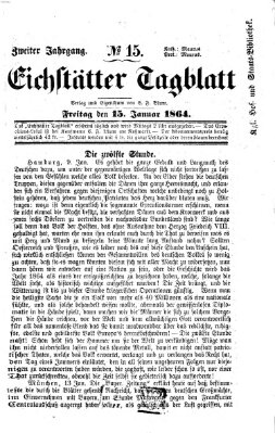 Eichstätter Tagblatt Freitag 15. Januar 1864