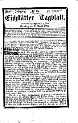 Eichstätter Tagblatt Samstag 9. April 1864