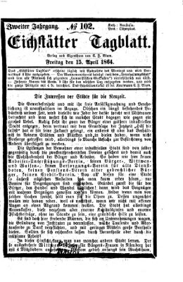 Eichstätter Tagblatt Freitag 15. April 1864