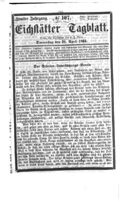 Eichstätter Tagblatt Donnerstag 21. April 1864