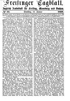 Freisinger Tagblatt (Freisinger Wochenblatt) Samstag 16. Januar 1869