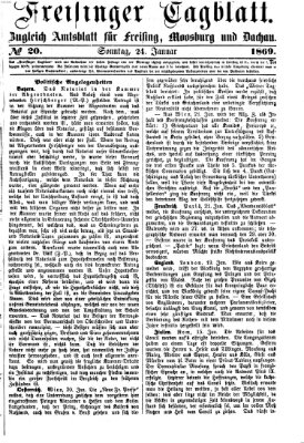 Freisinger Tagblatt (Freisinger Wochenblatt) Sonntag 24. Januar 1869