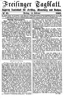 Freisinger Tagblatt (Freisinger Wochenblatt) Freitag 19. Februar 1869