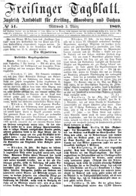 Freisinger Tagblatt (Freisinger Wochenblatt) Mittwoch 3. März 1869