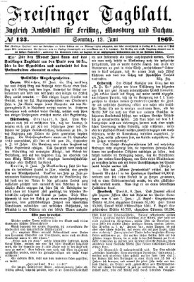 Freisinger Tagblatt (Freisinger Wochenblatt) Sonntag 13. Juni 1869