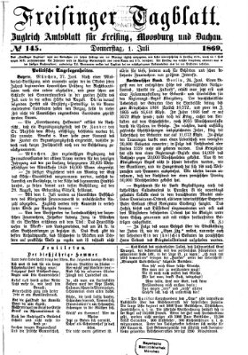 Freisinger Tagblatt (Freisinger Wochenblatt) Donnerstag 1. Juli 1869