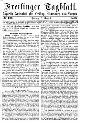 Freisinger Tagblatt (Freisinger Wochenblatt) Freitag 6. August 1869