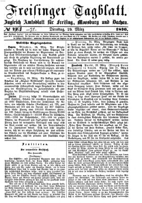 Freisinger Tagblatt (Freisinger Wochenblatt) Dienstag 29. März 1870