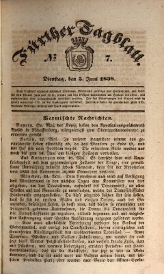 Fürther Tagblatt Dienstag 5. Juni 1838