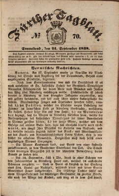 Fürther Tagblatt Samstag 22. September 1838