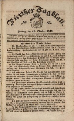 Fürther Tagblatt Freitag 19. Oktober 1838