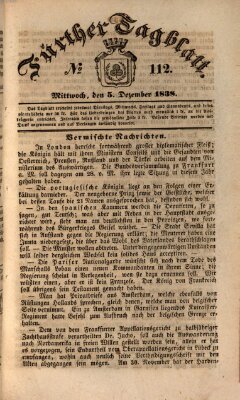 Fürther Tagblatt Mittwoch 5. Dezember 1838