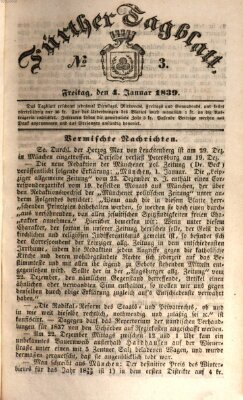 Fürther Tagblatt Freitag 4. Januar 1839