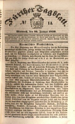 Fürther Tagblatt Mittwoch 23. Januar 1839