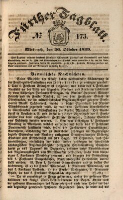 Fürther Tagblatt Sonntag 20. Oktober 1839