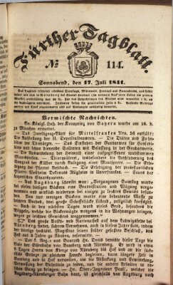 Fürther Tagblatt Samstag 17. Juli 1841