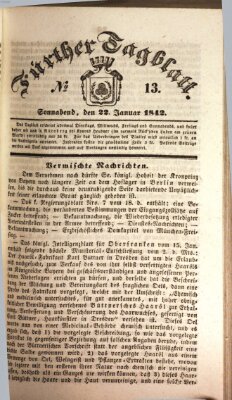 Fürther Tagblatt Samstag 22. Januar 1842