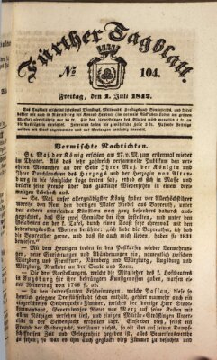 Fürther Tagblatt Freitag 1. Juli 1842