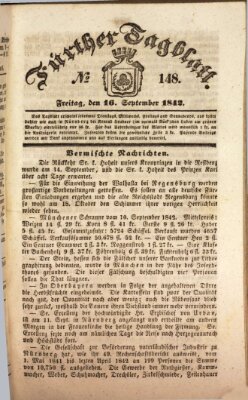 Fürther Tagblatt Freitag 16. September 1842