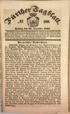 Fürther Tagblatt Freitag 16. Dezember 1842