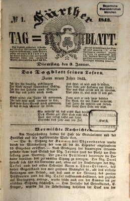 Fürther Tagblatt Dienstag 3. Januar 1843