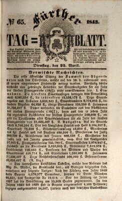 Fürther Tagblatt Dienstag 25. April 1843