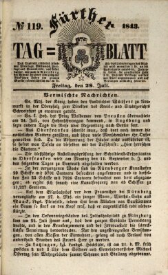 Fürther Tagblatt Freitag 28. Juli 1843