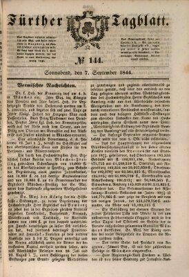 Fürther Tagblatt Samstag 7. September 1844