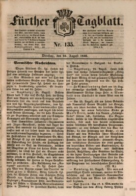 Fürther Tagblatt Dienstag 25. August 1846