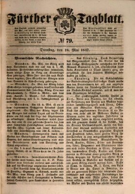 Fürther Tagblatt Sonntag 16. Mai 1847