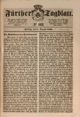 Fürther Tagblatt Freitag 3. August 1849