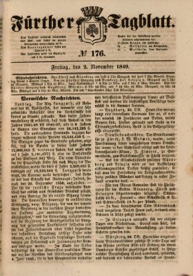 Fürther Tagblatt Freitag 2. November 1849