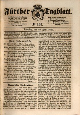 Fürther Tagblatt Dienstag 25. Juni 1850