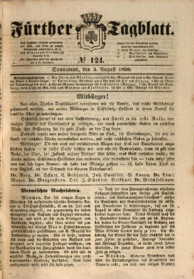 Fürther Tagblatt Samstag 3. August 1850