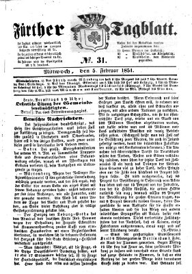 Fürther Tagblatt Mittwoch 5. Februar 1851