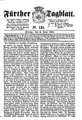 Fürther Tagblatt Freitag 6. Juni 1851