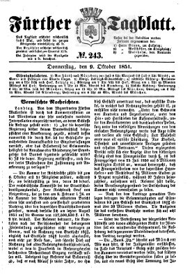 Fürther Tagblatt Donnerstag 9. Oktober 1851