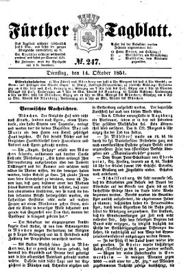 Fürther Tagblatt Dienstag 14. Oktober 1851