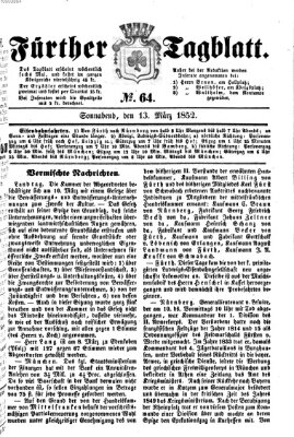 Fürther Tagblatt Samstag 13. März 1852