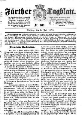 Fürther Tagblatt Dienstag 6. Juli 1852