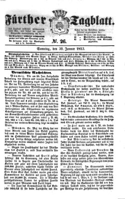 Fürther Tagblatt Sonntag 30. Januar 1853