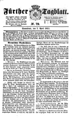 Fürther Tagblatt Samstag 2. April 1853