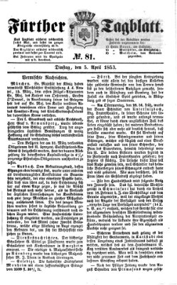 Fürther Tagblatt Dienstag 5. April 1853