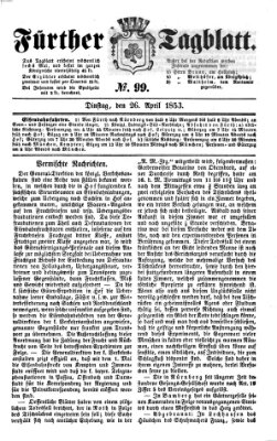 Fürther Tagblatt Dienstag 26. April 1853